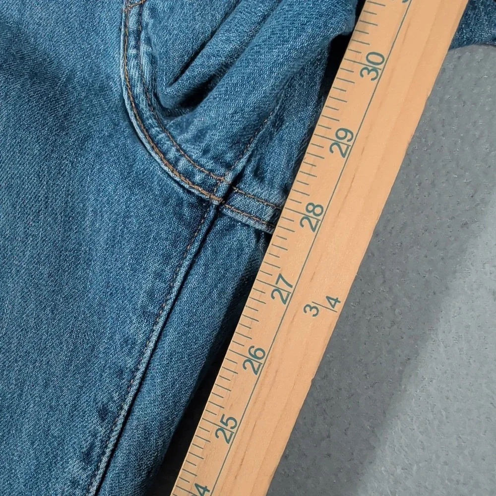 Levi's Jeans Women 30 Blue High Waisted‎ Straight Distressed A0092-0007 Denim